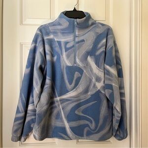 Zella Women's Activewear Athleisure Blair Polar Fleece Quarter Zip Cozy Pullover